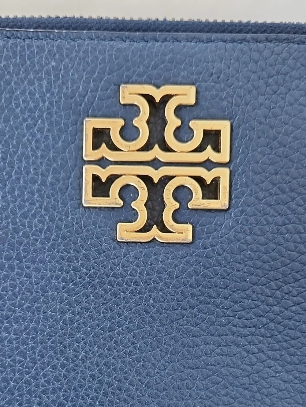 Tory Burch Navy Blue Wrislet Wallet